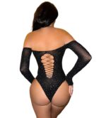 Body Diamond Negro Mangas Largas 2