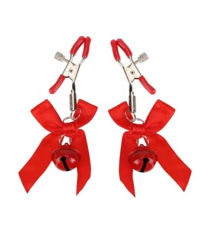 Pinzas para Pezones con Cascabel Rojo