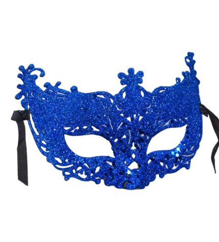 Antifaz Brilloso Azul